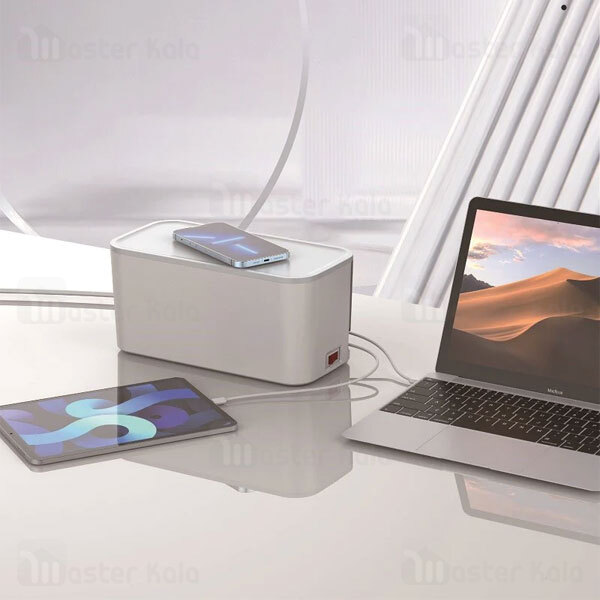 چند راهی برق و شارژر وایرلس الدینیو LDNIO SCW5354 دارای 3 پورت